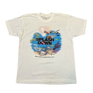 Vintage Splash Down Graphic Tee Premier Cruise Lines Single Stitch Size XL
